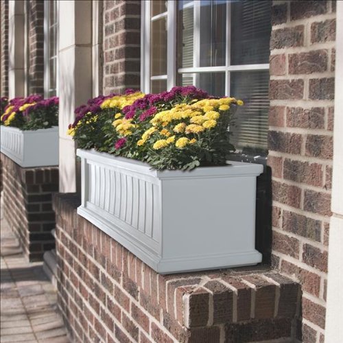 Cape Cod Window Box 4FT White Tulips Orchids