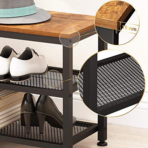 JOISCOPE-Shoe-Bench-2-Tier-Industrial-Shoe-Storage-Rack-with-Seat-for-Small-Spaces-Entryway-Foyer-HallwayVintage-Oak-Finish