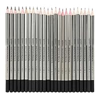 Ruiqas Drawing Sketching Pencil Set, 24Pcs Sketch Art Graphite Drawing Pencil Non-Toxic Colored Paint Pencil 9H-14B