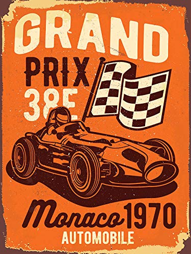 Small (150 x 200mm) Metal Sign - Grand Prix Monaco 1970