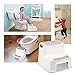Vicsou Dual Height Two Step Stool For Kids, Toddler's Stool For Potty Training, Baby Exercise Step Stools For Using In The Bathroom/Kitchen/Toilet,Soft-Grip Steps Provide Comfort and Safety