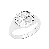 925 Sterling Silver Virgo Zodiac Ring Jewelry Size