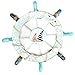 Rosenice Wooden Ship Wheel Nautical Boat Ship Wheel Wall Decor Dark Blue