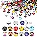 2400 Pieces Hot Fixed Rhinestones Flatback Crystal Rhinestones Round Crystal Gems 3 Mm in Storage Box with Tweezers and Picking Rhinestones Pen for DIY Manicure, Face Art Clothes Bags
