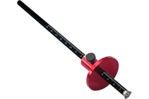 Crovakeu 1-Pack Woodworking Scriber Tool, Wheel Marking Gauge for Wood with Adjustable Scribe, Furniture Repair & Woodworking