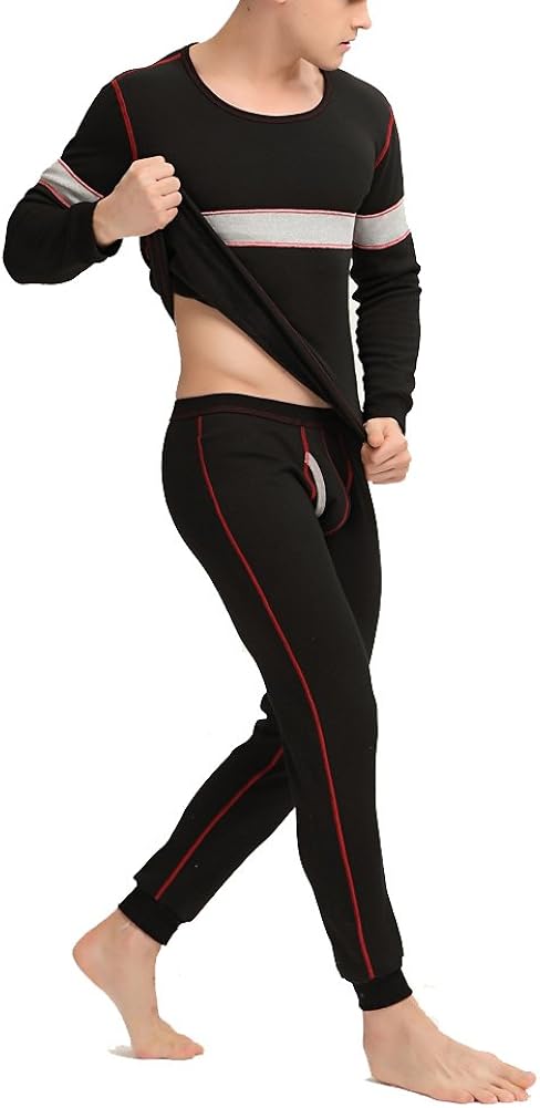 Louis Rouse Men's Thermal Underwear Set Fleece Inside Added at  Men’s Clothing store