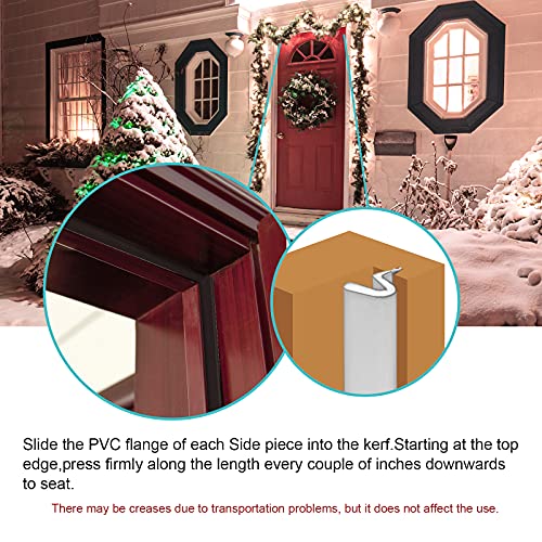 Weather Stripping Seal Strip for Doors "Q" Foam,Hard Flange Card Slot