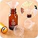 50 PCS Mini Funnel,Clear Plastic Funnels Multi-Purpose Funnels for Perfume Fragrance Essential Oils, Lab Bottles, Sand Art, Spices and Recreational Activities