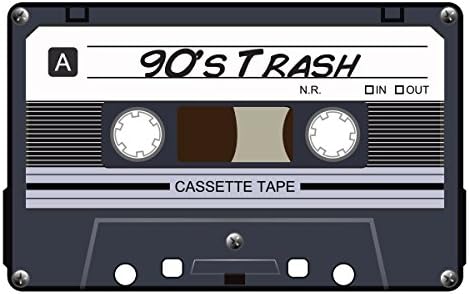 90's Trash Casset Tape Decal -Indoor and Outdoor use!
