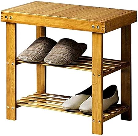 Giow Lagerregal Mehrschichtige Schuhbank Schuhschrank Massivholz Kann An Der Tur Sitzen Probieren Sie Das Schuhregal Schuhhocker Haushalt Schuhschrank An Amazon De Kuche Haushalt