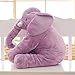 LOVOUS Super Soft Cute Big Stuffed Elephant Plush Doll, Baby Elephants Toys (Purple)