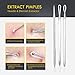 ElleSye Blackhead Remover Kit, 5-in-1 Pimple Extractor Acne Comedone Blackhead Removal Tool Set, Treatment for Blemish, Whitehead, Zit Removing with Metal Case