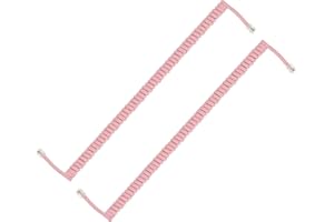 PATIKIL 2 Pack Phone Cord for Landline, 6.6 Feet(Coiled 1.3 Feet) RJ9/RJ10 4P4C Landline Handset Cord Universal Telephone Phone Cable for Telephone Handset Accessory, Pink
