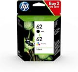 HP N9J71AE 62 Original Ink Cartridges Black and Tri-Color Multipack 2 Count
