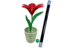 JL Corp. Wand to Flower Magic Trick - Swing Your Wand and Flower Will Appear Easy Magic Performance Magic Tricks for Kids Gifts for Girls and Boys Beginners