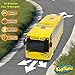 Kidirace Remote Control School Bus with Beaming Lights, Rechargeable Battery – High-Speed RC Cars for Boys and Girls
