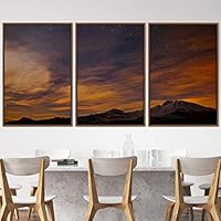 3 Piece Framed Canvas Wall Art Mountain Landscape Canvas Prints Home Artwork Decoration for Living Room,Bedroom - 16