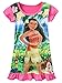 AOVCLKID Moana Comfy Loose Fit Pajamas Girls Printed Princess Dress (100/2-3Y, Rose 2)