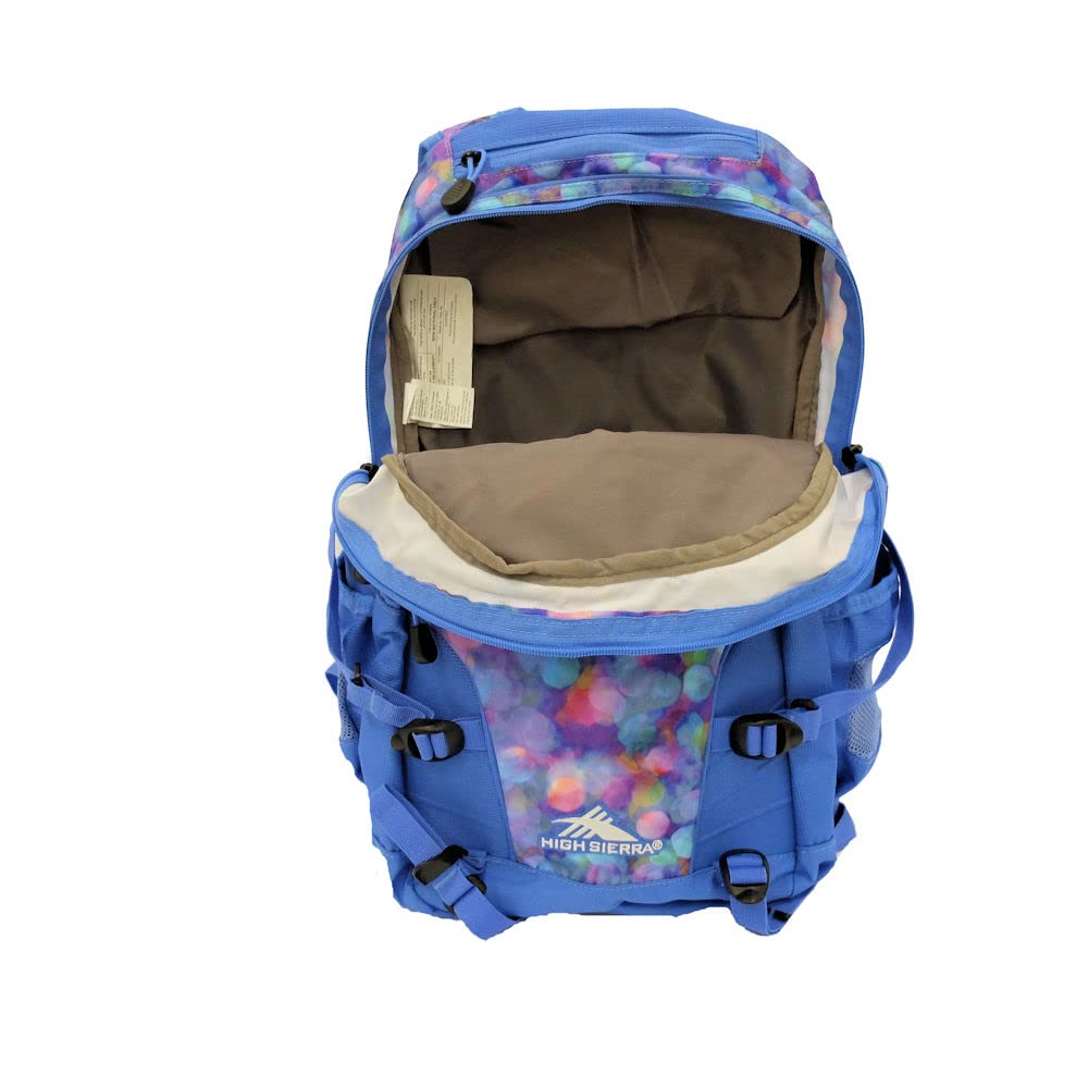 High Sierra Loop Backpack, Travel, or Work Bookbag with tablet sleeve, One Size, Shine Blue/Lapis