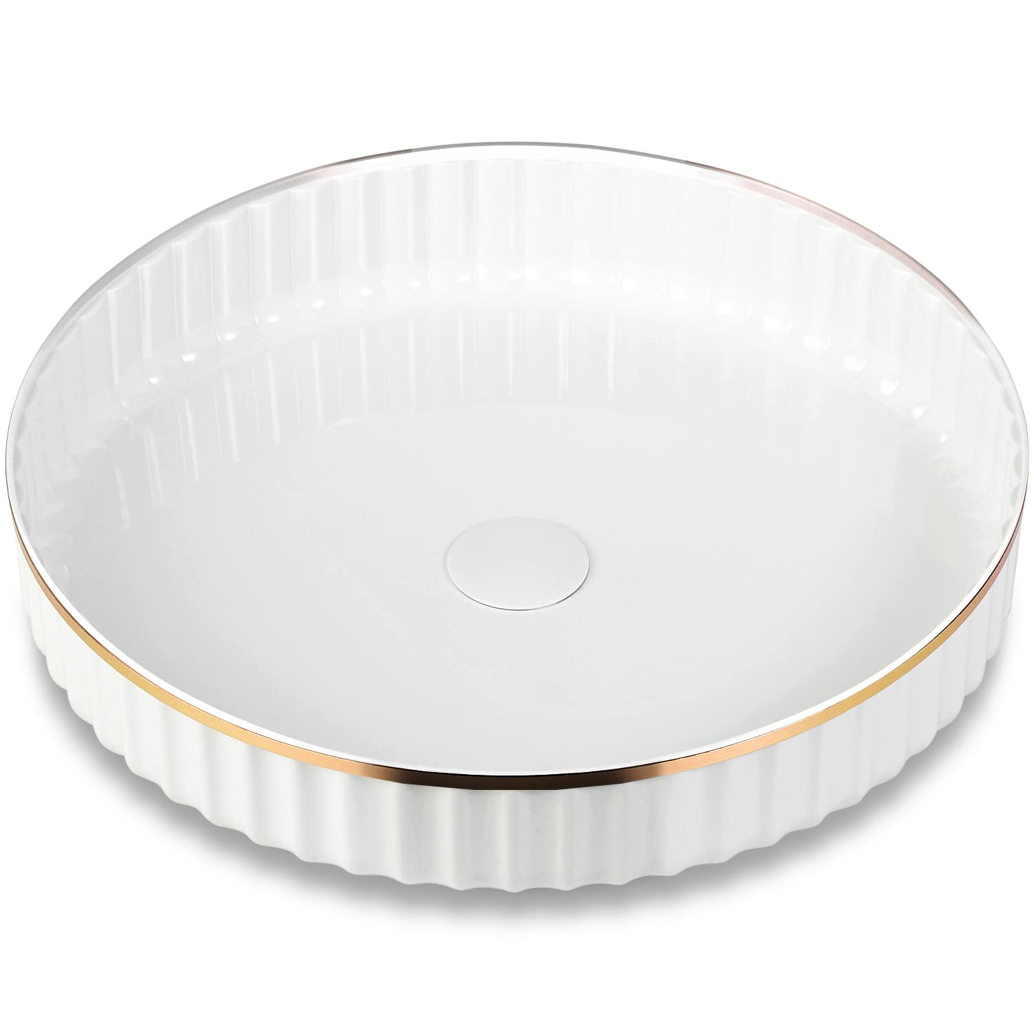 Photo 1 of 10 Inch Lazy Susan Turntable Organizer for Cabinet, Kitchen, Fridge, Pantry Organization and Storage, Bathroom, Makeup Vanity, Countertop, Under Sink Organizing, Rotating Spice Rack-White (1 Pack)