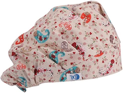 Tommhanes Scrub hat Bouffant Scrub Cap One Size Pink