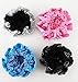 yueton Pack of 4 Girl Women Bun Cover Snood Ballet Dance Polka Dot Hair Net hair Accessories