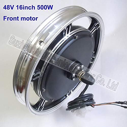 GG Boom 16inch 48v60v72v e-Bike Front hub Motor with Disk Brake Fork Size 100mm brushless hub Motor