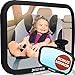 Baby Car Mirror XL w/Upgraded Ball Joint| Most Stable | 100% Lifetime Satisfaction Guarantee | Shatterproof & Crash Tested | Best Newborn Safety | Backseat Mirror for Car Back Seat Carseat | Matte