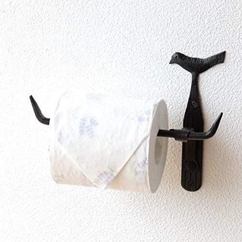 トイレットペーパーホルダー おしゃれ シンプル 鳥雑貨 Kan4396 アイアンペーパーホルダー 大決算セール バード