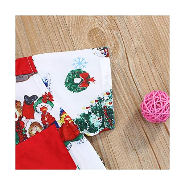 Christmas Outfits Toddler Kids Baby Boy Girl T-Shirt Tops Short Pants Clothes Set Costumes - Image 5