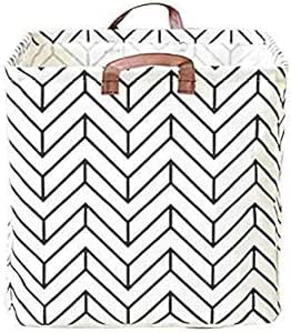 FFAN Canasta de lavandería Plegable con Rayas de Diamante Barril de