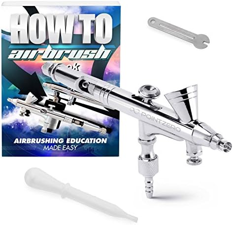 PointZero Dual-Action 2cc Gravity-Feed Airbrush Set w/MAC Valve - .2mm Nozzle