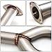 4 inches Dual Path Round Muffler Tip Catback Exhaust System Compatible with Maxima A34 V6 04-08