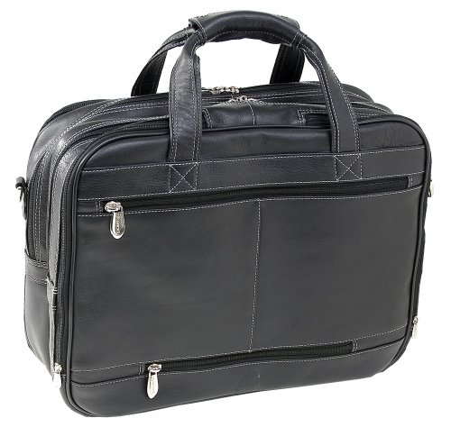 Siamod CERESOLA 46005 Black Checkpoint-Friendly 17" Detachable-Wheeled Laptop Case