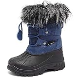 CIOR Snow Boots Winter Outdoor Waterproof with Fur Lined for Girls & Boys (Toddler/Little Kid/Big Kid)