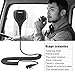 2 Pin Shoulder Speaker Mic, Two Way Radio Speaker Microphone for Kenwood Walkie Talkies