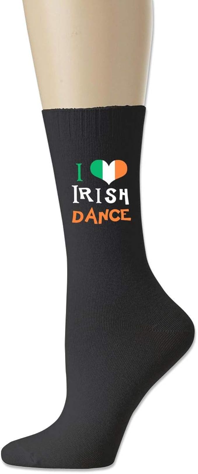 I Love Irish Dance Unisex Cotton Socks Moisture Wicking Crew Socks