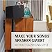 Sanus Wall Mount for Amazon Echo Dot (Black) - Works On Walls Or Ceilings - Easily Attach Low-Profile Design to Any Surface - Designed to Avoid Sound Interference for Echo Dot 2nd Generation