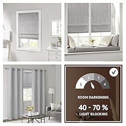 Madison Park Galen Cordless Roman Shades - Fabric