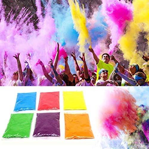 Holi Powder - Premium - Red, Yellow, Blue, Green, Purple, Orange,100g / bag of Cornmeal Color Run food Non-toxic Festive Events Celebrate Running Throw Parade Carnival Supplies