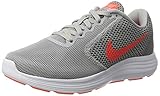 NIKE Women's Revolution 3 Running Shoe, Wolf Grey/Hyper Orange/Cool Grey, 10 C/D US