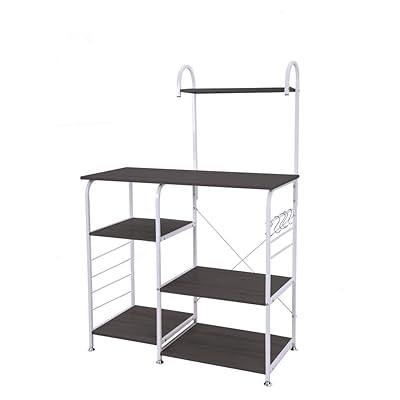 Mefedcy 3-Tier Kitchen Baker's Rack Microwave Stand Storage Cart