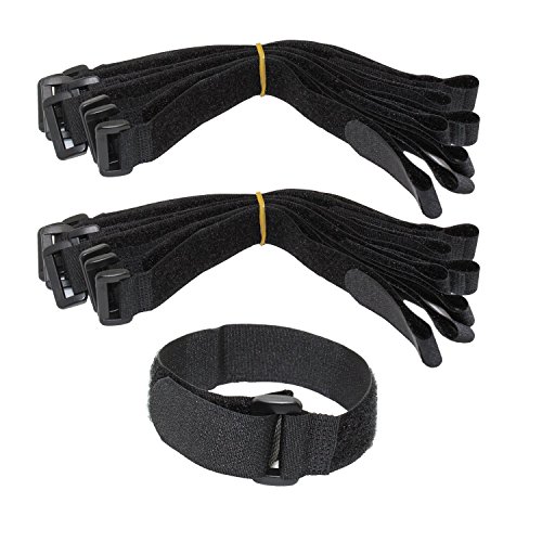5 Hook+Loop+Straps+Reusable+Cinch