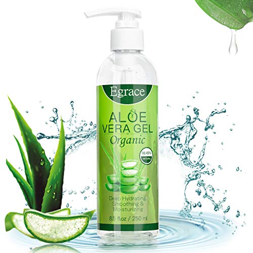 Organic Aloe Vera Gel：Aloe Vera Gel for Sunburn Relief Freshly Cut