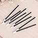 Jmkcoz 100pcs Disposable Lip Brush Lipstick Gloss Wands Applicator Eyeshadow Brush Makeup Tool Black Handle