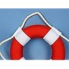 Vibrant-Red-Decorative-Lifering-With-White-Bands-6-Life-Preserver-Decoration Vibrant-Red-Decorative-Lifering-With-White-Bands-6-Life-Preserver-Decoration