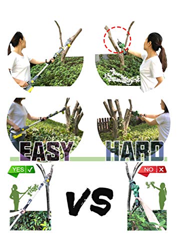 FANZTOOL Blade-Tec Teleskop Akku Hochentaster säbelsäge Handsäge mit 210mm langem Hochleistungs-Sägeblatt, bis 4,7m Reichweite, 1,5 KG SUPER LEICHT DESIGN (mit 20V akku) – Bild 8