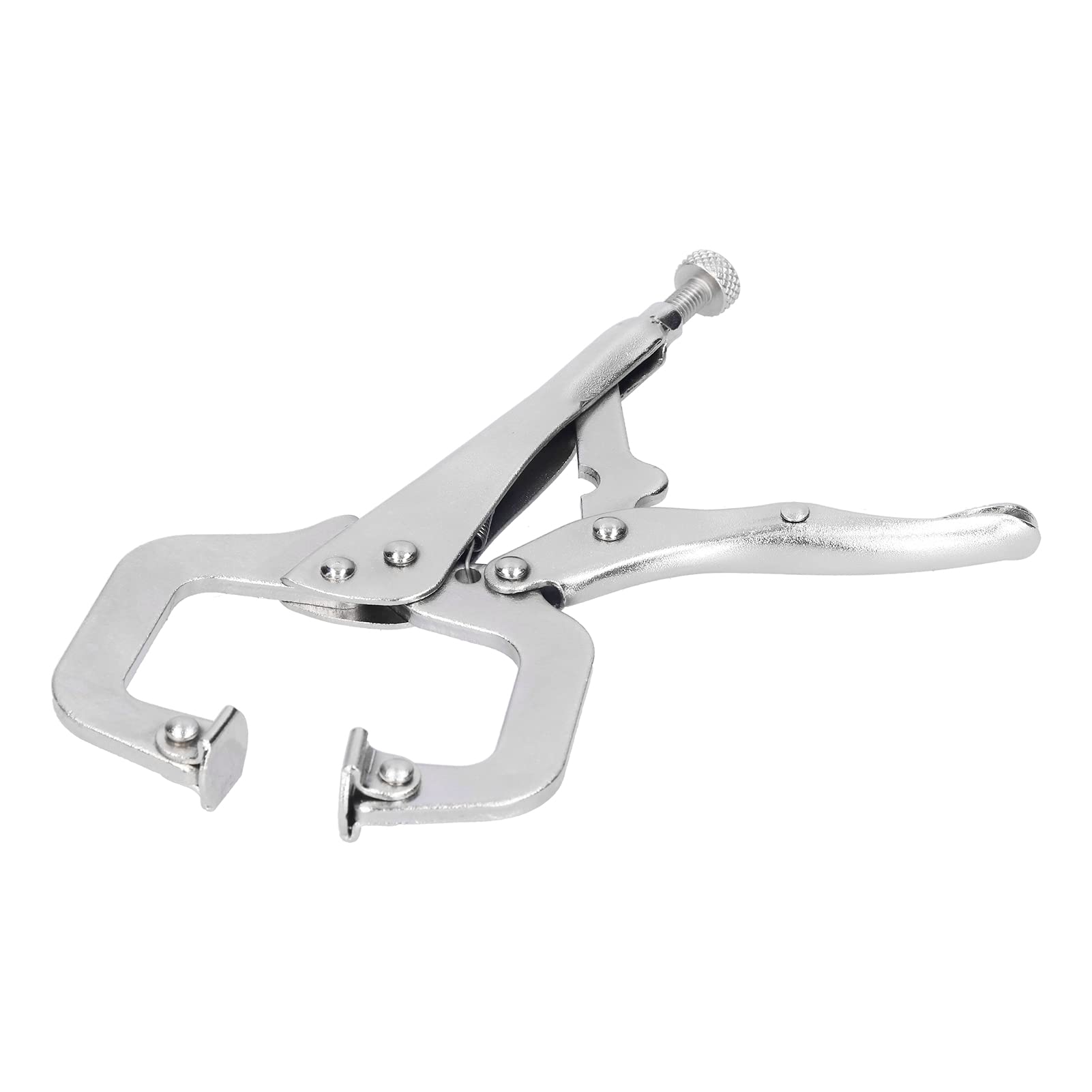 KHC-Premium Face Clamp, 6in Alloy Steel Locking C Clamps Woodworking Quick Clamp Fixing Welding Multi‑Function Tool