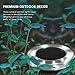 Solar Lights Outdoor, Newest Design Solar Disk Lights Outdoor, Waterproof Patio Garden Pathway In-Ground Lights - White(4 Pack)