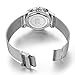 Megir Mens Stainless Steel Mesh Band Business Luminous Chronograph Quartz Wrist Watches